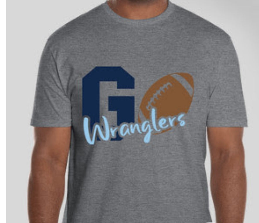 Legacy Ranch GO Wranglers Football T-Shirt!