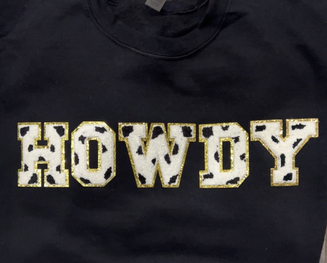 Howdy Chenille Patch sweatshirt