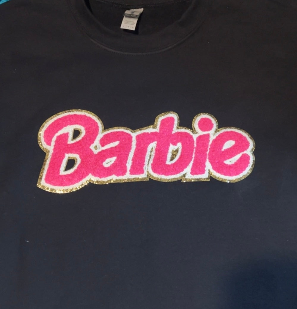 Barbie chenille Patch sweatshirt