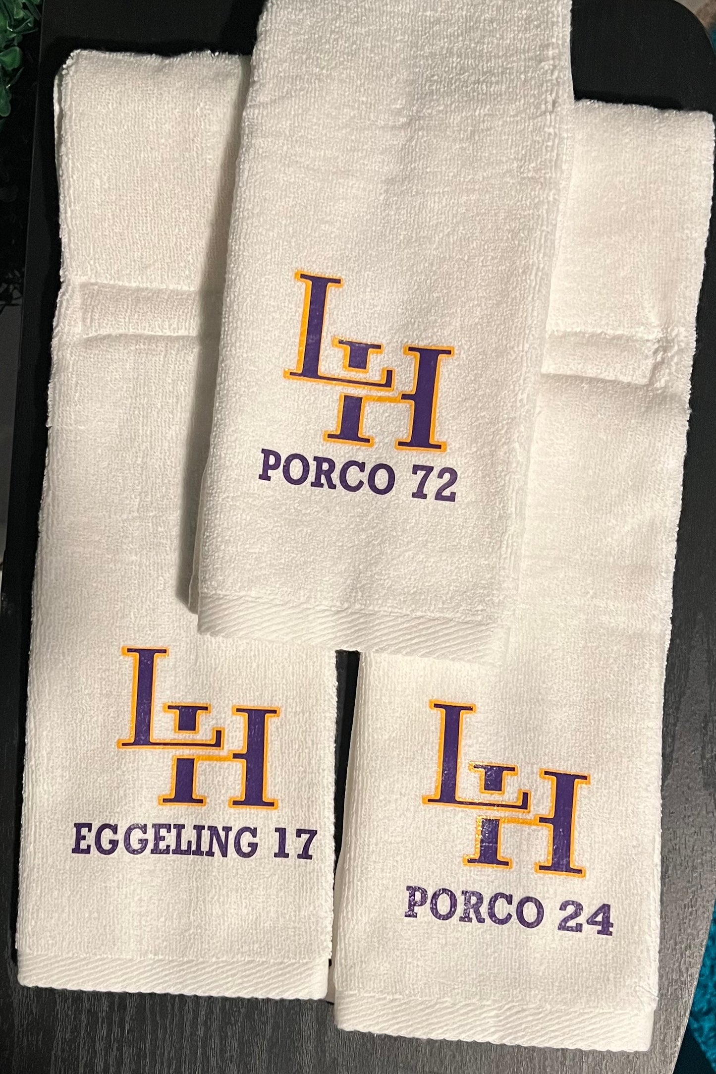 Liberty Hill Football hand towels